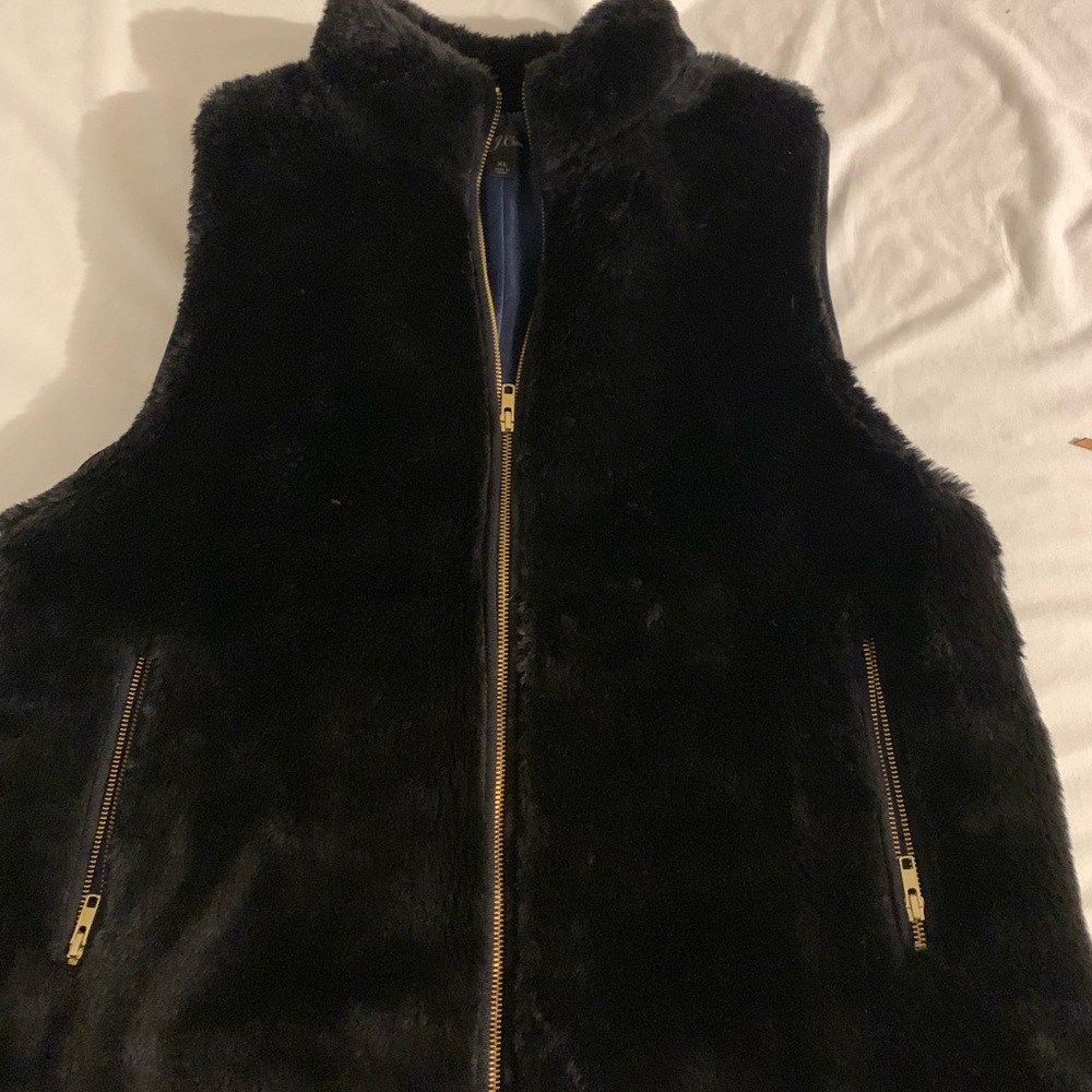 JCrew Fur Vest